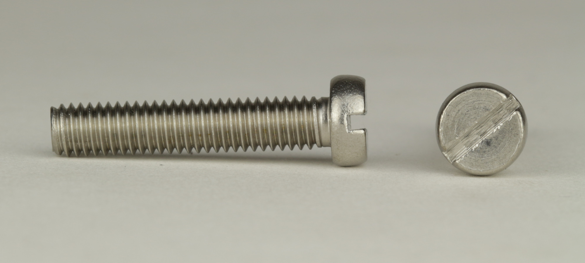 DIN 84 / ISO 1207 - Edelstahl A4 - M 10x50 - Zylinderschrauben mit Schlitz - Kleinpaket