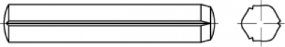 DIN 1473 - Edelstahl A1 (1.4305) - 4x30 - Zylinderkerbstifte