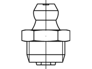 Schmiernippel - DIN 71412 - Stahl 5.8 verzinkt - Form A - M 6x1 - SW 7