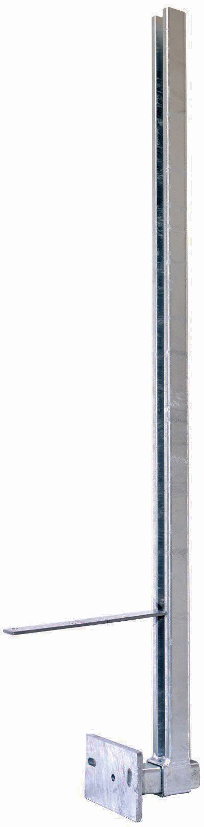 PITZL Balkonsäule BSP, C-Profil zum Andübeln mit Kröpfung von 30 - 110 mm, Höhe 1000 mm "CE", incl.