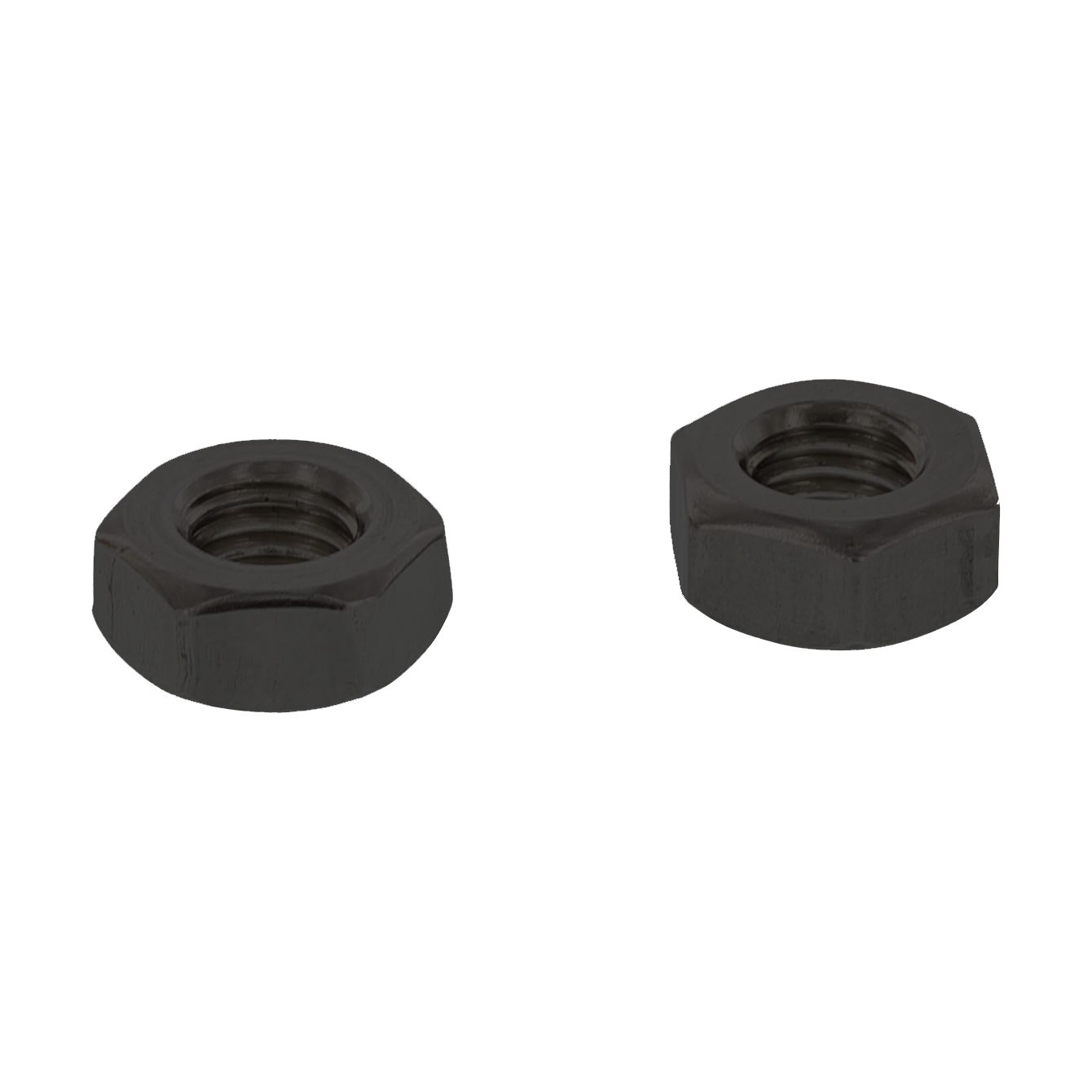 Art. 980 - Edelstahl A4-80 VM 10 Gleitmo, schwarz brüniert - Sechskantmuttern, selbstsichernd, Basis DIN 934