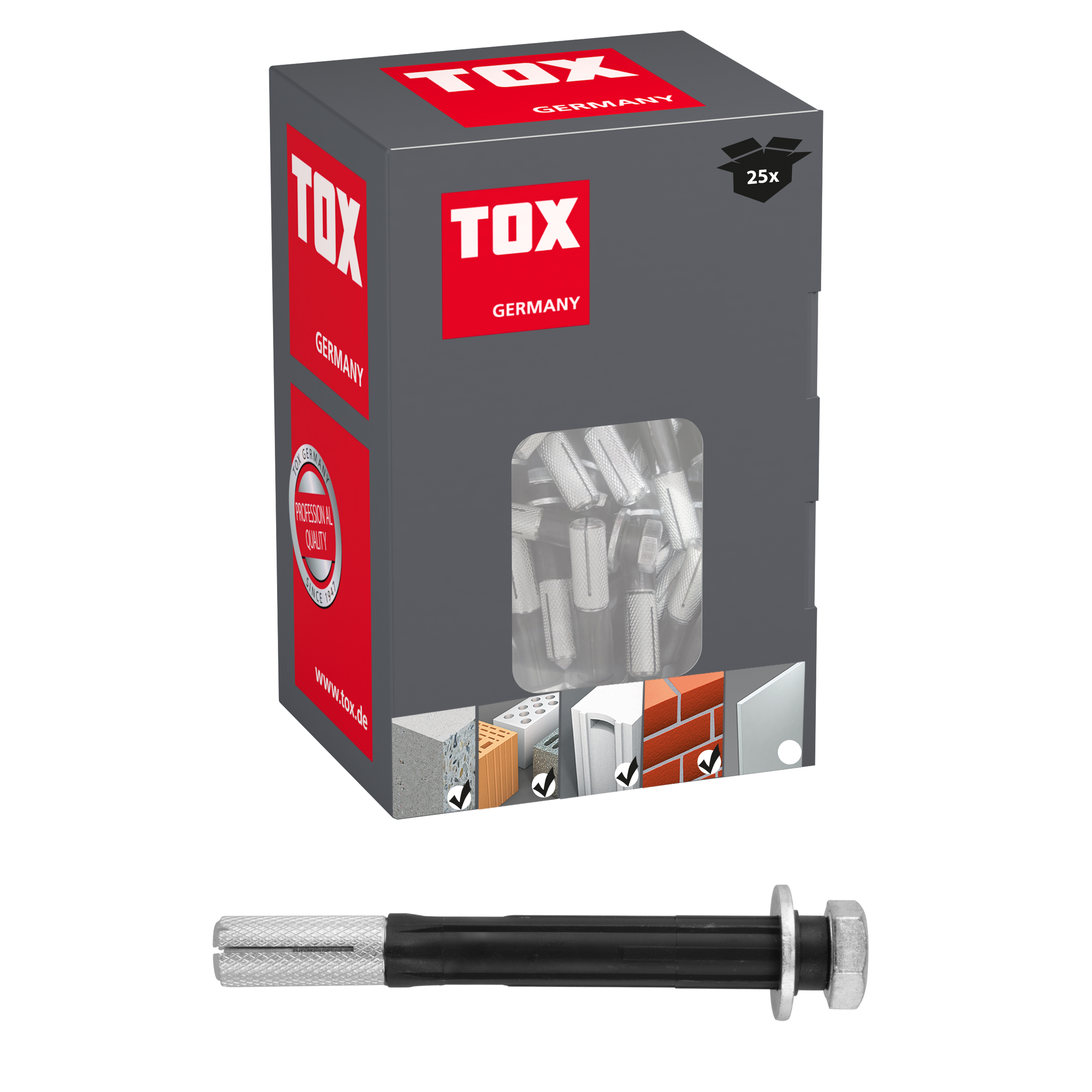TOX Metrischer Langdübel Control 12x160 mm
