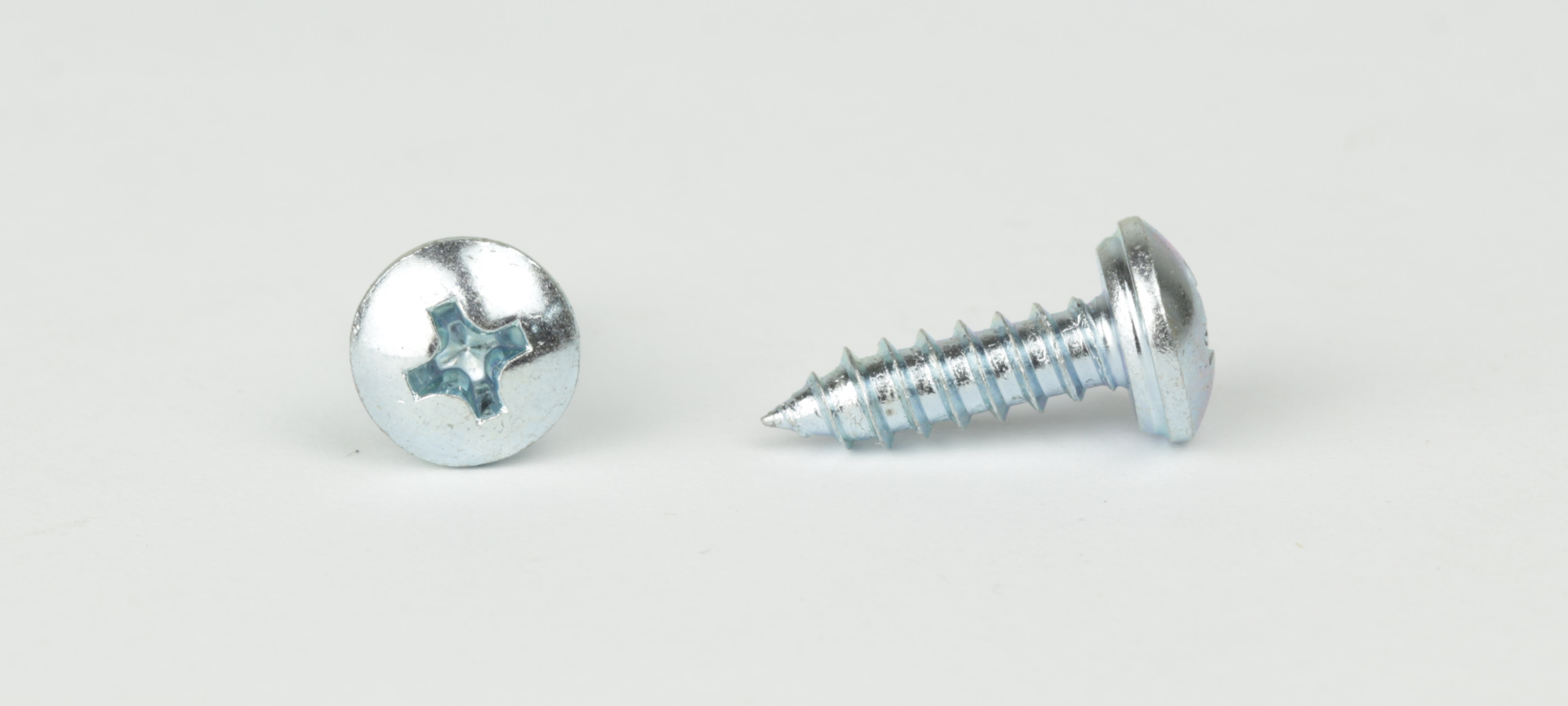 Kappenschrauben bzw. Blechschrauben mit Kappenkopf - Stahl verzinkt - 3,9x32 mm